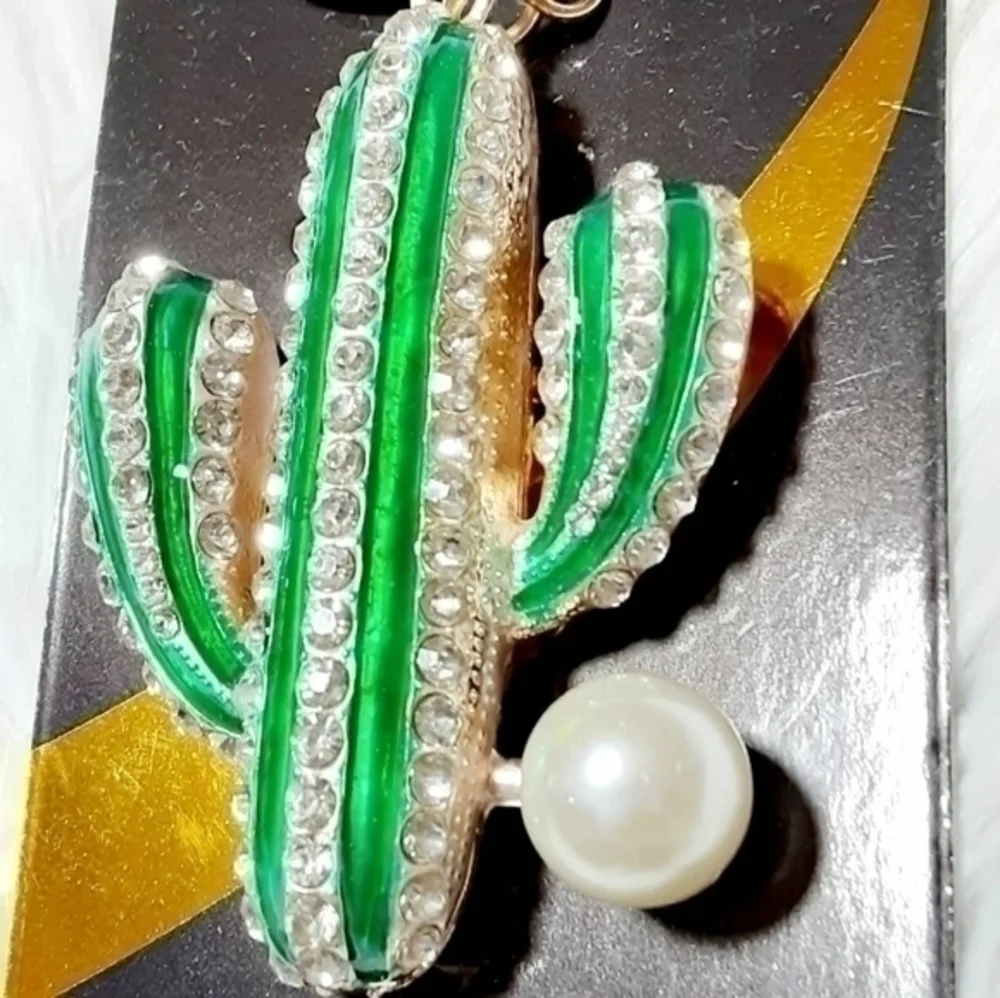 Cactus Bling Keychain